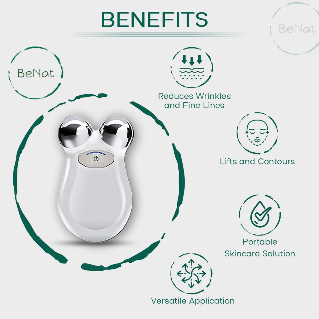 Lift, Sculpt & Glow Toolkit -Set of 3 LED Therapy, Electric Gua Sha & Microcurrent Toning Device for Radiant Skin