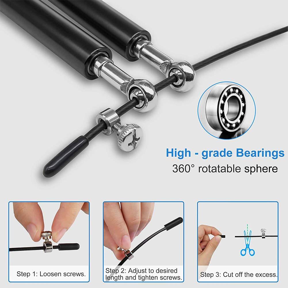 Metal Speed Jump Rope – Dual Bearing, Adjustable for Adults