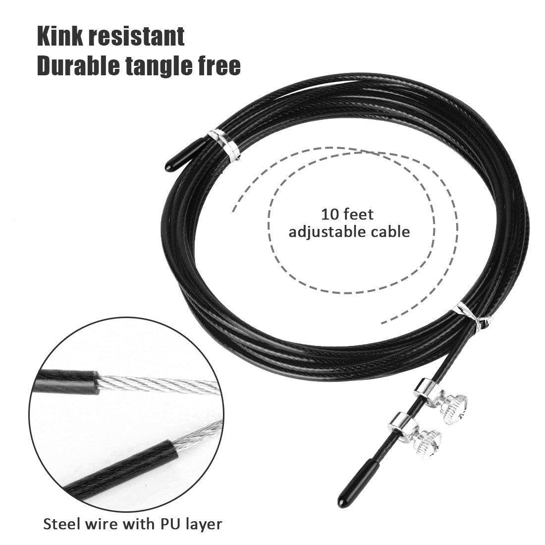 Metal Speed Jump Rope – Dual Bearing, Adjustable for Adults
