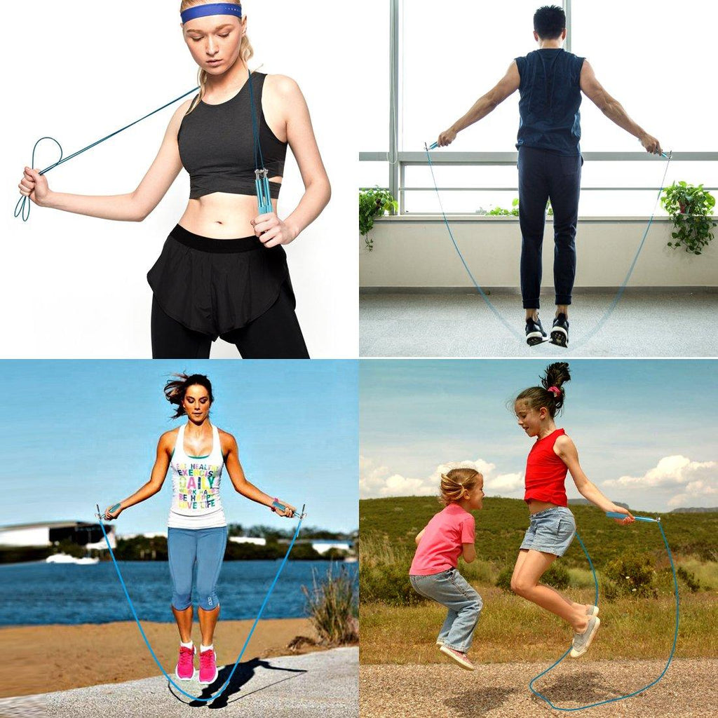 Metal Speed Jump Rope – Dual Bearing, Adjustable for Adults